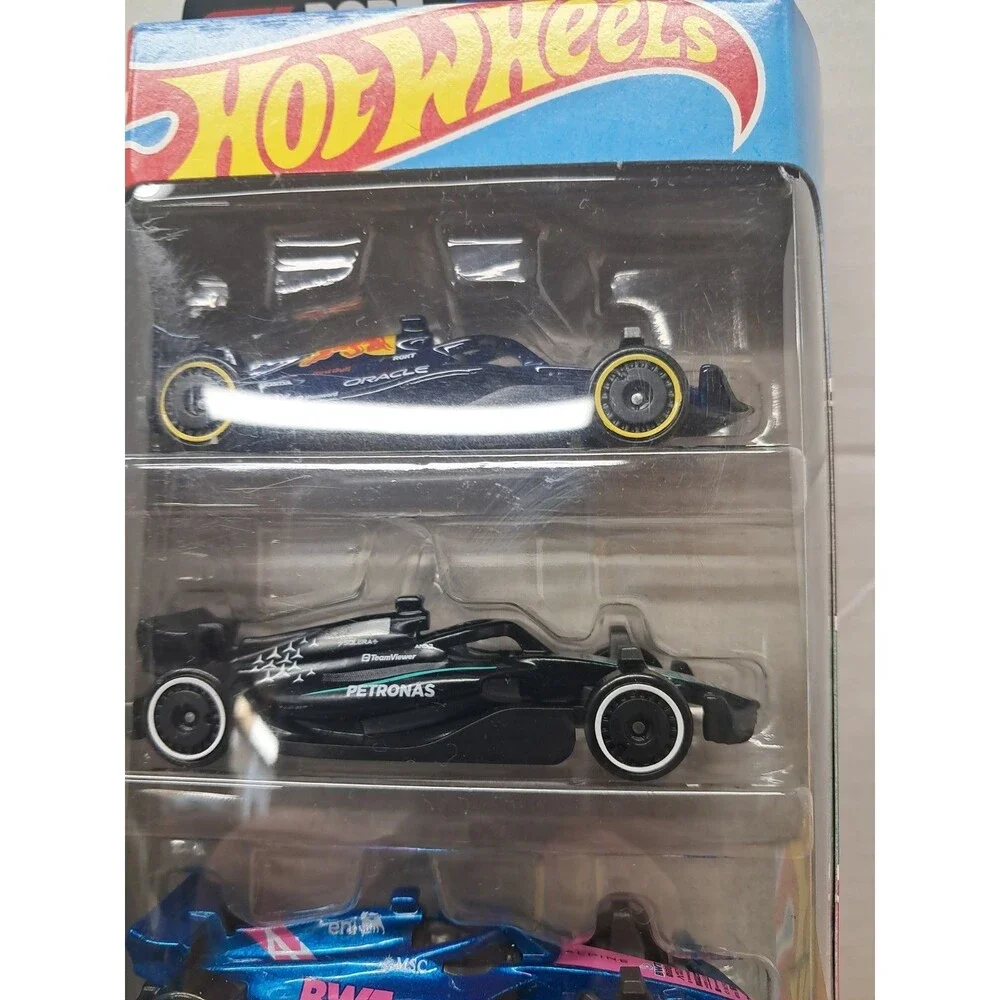 2025 Hot Wheels F1 Formula 1 5 Pack - Red Bull Mercedes Alpine Haas Williams NEW